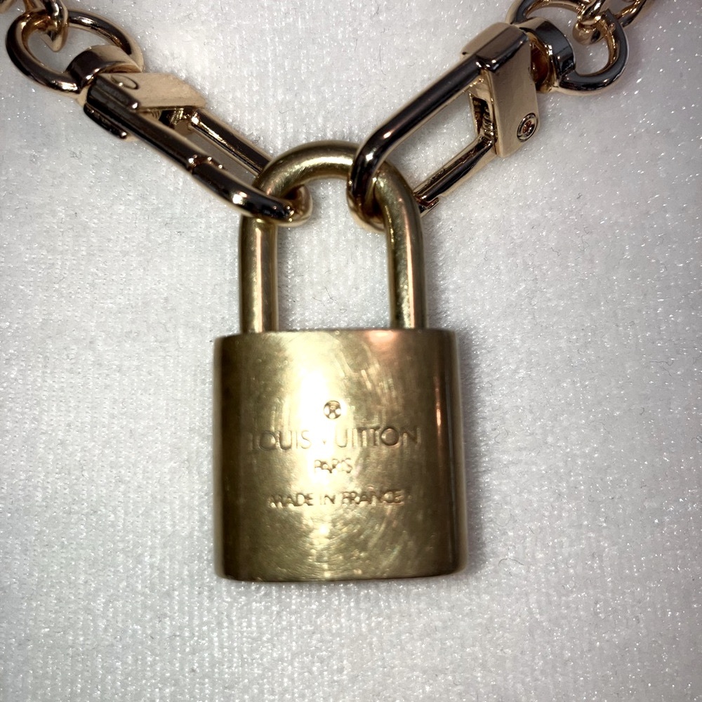 🔑LOUIS VUITTON🔑Gold Lock #318 w/Hold Unbranded Chain - Picture 9 of 14